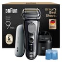 Braun Series 9 PRO+ Men's Electric Razor, 5+1 Ultra Thin Blades, Shaver with 60 Minute Battery, Charging Case, 6-in-1 SmartCare Center, Wet & Dry, Electric Shaver, Made in Germany, 9677cce, Silver - 1