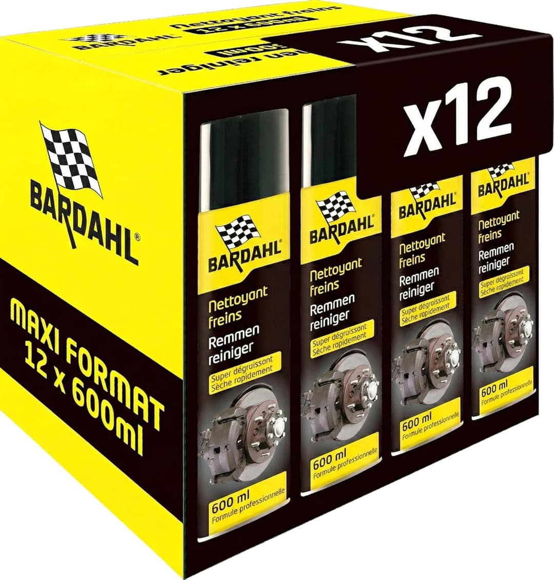 Bardahl Brake Cleaner Degreaser 600 ml (Pack of 12)