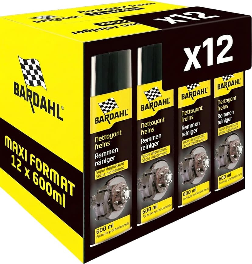 Bardahl Brake Cleaner Degreaser 600 ml (Pack of 12) - 1
