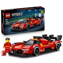 LEGO Speed Champions Ferrari 499P Race Car Toy - STEM Model Kit w/Collectible Driver Minifigure - Motorsport Merchandise Gift for 9+ Year Old Boys & Fans - 77261 - 1