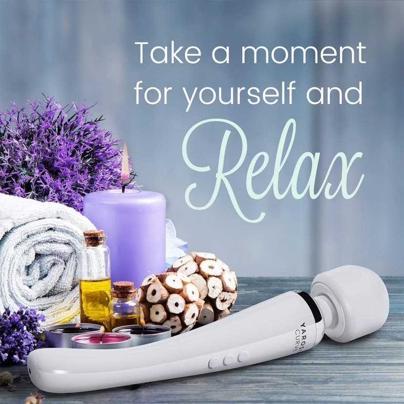 Yarosi Cordless Curved Therapeutic Massager - 8 Powerful Speeds & 20 Patterns - for Muscle Aches & Sports Recovery - Rechargeable - Wireless & Travel Friendly - White - 6