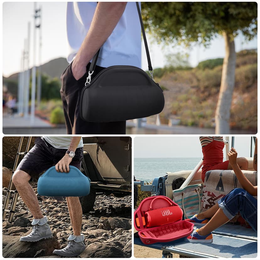 co2CREA Hard Carrying Bag Storge Case for JBL Charge 6 Portable Wireless Bluetooth Speaker with Detachable Shoulder Strap,Case Only - 9