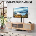 BONTEC TV Floor Stand for 30-70 Inch LED LCD OLED Flat Curved TVs, Height Adjustable Tall Swivel Standing TV Stand, Universal Freestanding Floor Standing TV Stand Base up to 40kg, Max VESA 600x400mm - 9