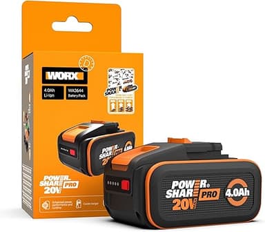 WORX WA3644 PowerShare Pro 20V 4.0Ah High-Capacity Batter…