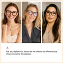 Madison Avenue Women Blue Light Glasses,Oversize Blue Light Glasses for Women, Anti Eyestrain & UV Protection Computer Eyeglasses (Tortoiseshell) - 3
