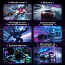 KTC 24 Inch Curved Monitor, FHD 1080P@180Hz Gaming Monior with 1500R VA Panel, 1ms MPRT, Adaptive Sync, HDR10, 110% sRGB, VESA, HDMI 2.0 / DP 1.4 Compatible with Desktop, Laptop, PS5, Xbox and More - 7