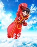 TAMASHII NATIONS S.H. Figuarts One Piece Monkey D. Luffy - Miraishima Egg Head - Approx. 5.9 inches (150 mm), PVC & ABS Pre-Painted Action Figure - 7