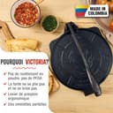 Victoria Presse à Tortilla pour Tortillas Mexicaines en Fonte HD Pré-assaisonnée, 20cm, Pataconera Colombienne Professionnelle pour Tacos, Arepas, Quesadillas, Empanadas, Patacones, Roti Maker - 2