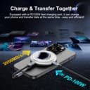FP108 2TB Magnetic Portable SSD, External Solid State Drives with PD-100W and 2050MB/s USB-C 3.2 Gen 2x2, Play While Charging, Compatible with iPhone 16/15 Pro Max, Android, PC, Mac, Switch Lite - 2