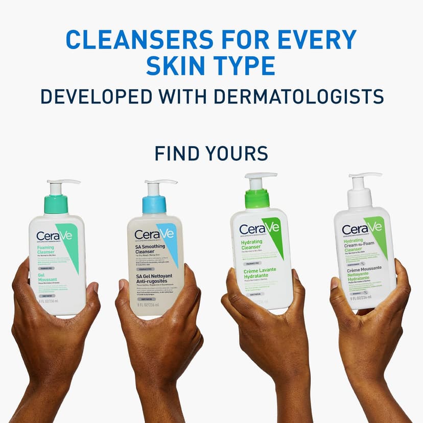 CeraVe Foaming Cleanser for Normal to Oily Skin with Niacinamide & 3 Essential Ceramides, Developed with Dermatologists, Gently Cleanses & Removes Excess Oil, Fragrance-Free - 4
