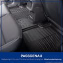 ELMASLINE Tapis en caoutchouc 3D pour Ford Ranger 2 (2022-2025) | Accessoires de tapis de sol | Bord extra haut de 5 cm | 2ème rangée ne convient pas à la cabine supplémentaire !! - 4