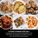 NINJA Double Stack XL Air Fryer, Friteuse sans huile Verticale Double Tiroir 4 Niveaux de Cuisson, 2 Tiroirs, 2 Grilles, Capacité de 9,5 L, 6 Fonctions, 8 Portions, Pinces, Blanc SL400EUWH - 9