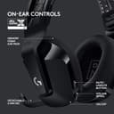 Logitech G G733 LIGHTSPEED Wireless Gaming Headset with suspension headband, LIGHTSYNC RGB, Blue VO,CE mic technology and PRO-G audio drivers, Lightweight, 29 Hour battery life, 20m range - Black - 6