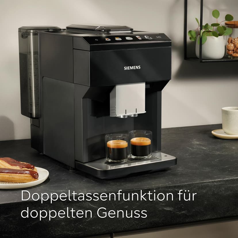 Coffee machine EQ500 classic claver lacquer black, black, water tank - 3