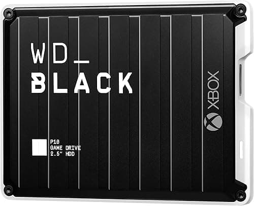 WD_BLACK P10 2TB Game Drive for Xbox, Xbox storage expansion, Portable external hard drive, On-the-Go Access to your Library, up to 130 MB/s, Includes 1 month Pass Ultimate
