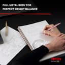 rOtring 600 Portemine | Mine HB0,5 mm | Portemine entièrement métallique | Or Rose | Prise crantée antidérapante et corps hexagonal - 2