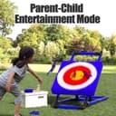 Axe Throwing Game Set with Metal Steel Frame, Includes 8 Axes and 8 Darts, Foldable Target for Outdoor and Indoor Fun, Perfect for Family and Friends Gatherings - 4