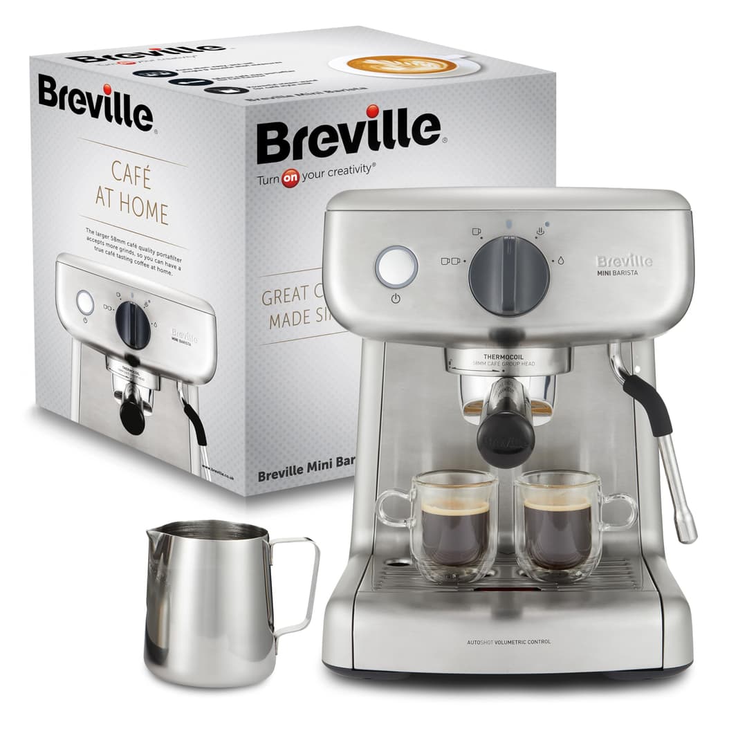 Breville Barista Max | Fully Automatic Espresso Machine | With Built-in Grinder and 15 Bar Italian Pump [VCF126X]