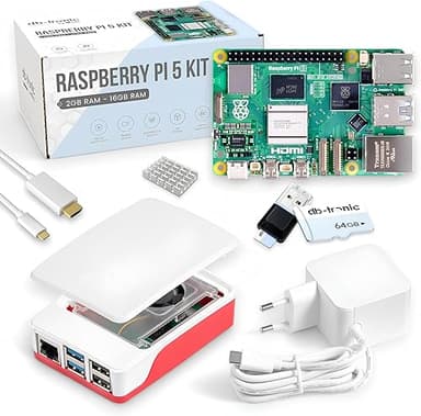 db-tronic Raspberry Pi 5 4 Go Starter Kit | Édition 64 Go…