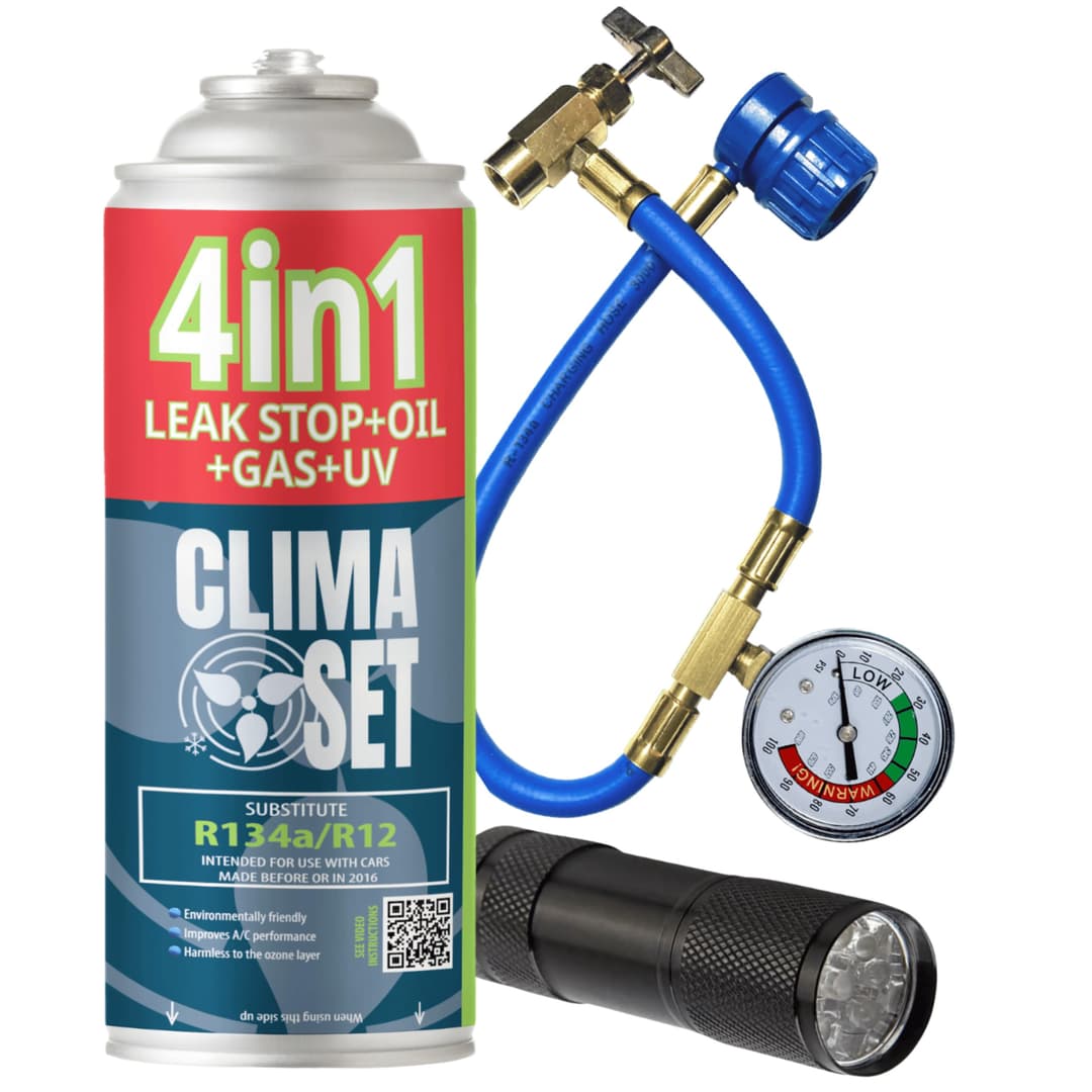 CLIMASET - KIT complet AC R134a 4 en 1, remplacement du g…