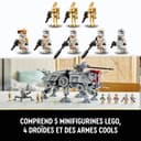 LEGO Star Wars 75337 AT-TE Walker Building Toy with 3 212th Clone Trooper Minifigures, plus Dwarf Spider & Battle Droid Figures - Gift for 9+ Year Old Boys & Revenge of the Sith Fans - 6