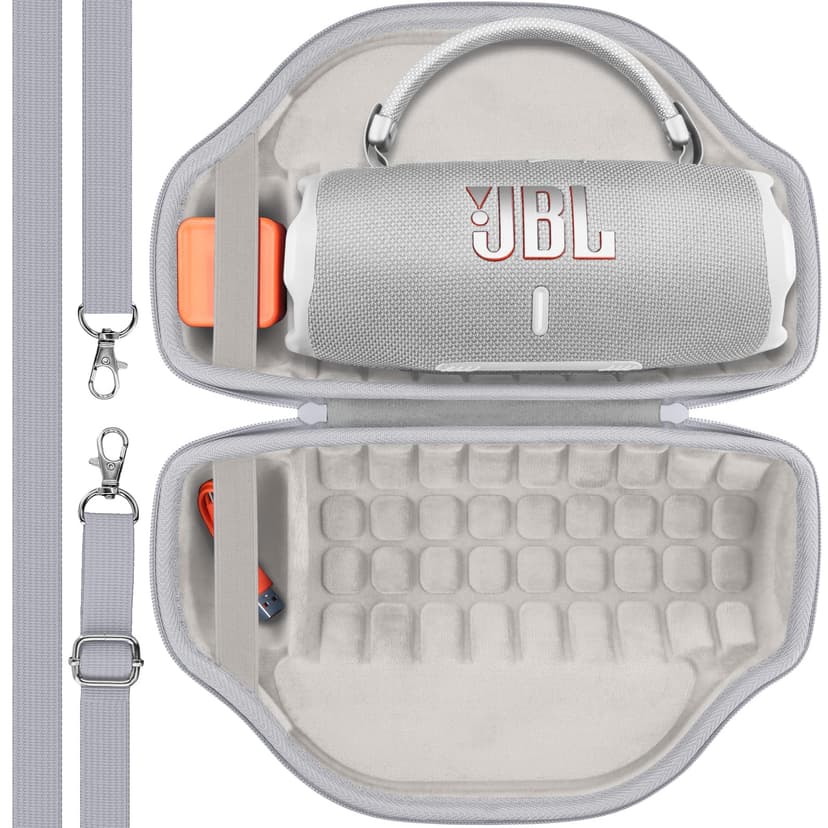 co2CREA Hard Carrying Bag Storge Case for JBL Charge 6 Portable Wireless Bluetooth Speaker with Detachable Shoulder Strap,Case Only - 2