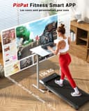 Superun Raceable Treadmill 2.5HP App Control Treadmill Under Desk MAX 136kg Portable Walking and Running Machine at Home and Office with Cruso Exercises and Multi-Player Race - 4