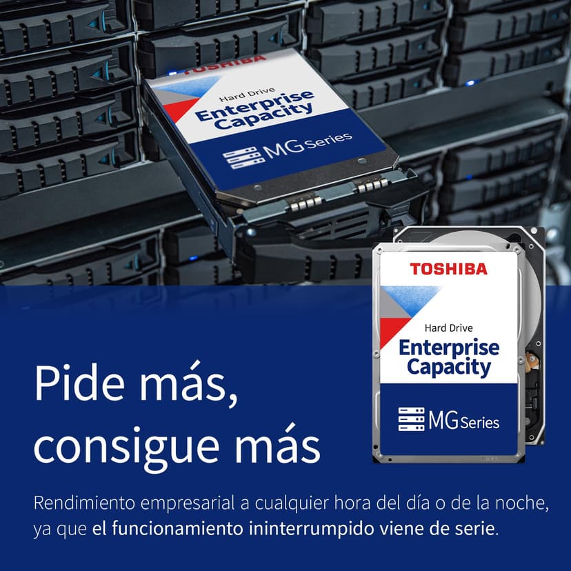 Toshiba 18TB Enterprise Internal Hard Drive – MG Series 3.5" SATA HDD for Server, Storage, 24/7 Operation, Hyperscale, Cloud (MG09ACA18TE) - 5