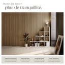 tectake® Lot de 2 panneaux acoustiques muraux et pour plafond, en Bois MDF, 120 x 60 x 2,1 cm par panneau mural decoratif pour isolation phonique Chambre, Bureau, Studio de musique Decoration murale - 3