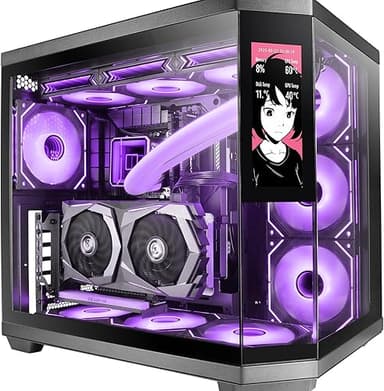 Mars Gaming MC-3TCORELCD Boîtier Gaming ATX, Écran IPS 7,…