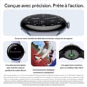 Google Pixel Watch 4 (45 mm) – Montre connectée Android, Suivi des données de santé et de Remise en Forme, et Aide de Gemini – Boîtier en Aluminium Noir Mat – Bracelet Sport Noir Volcanique – Wi-FI - 5