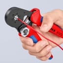 KNIPEX Self-Adjusting Crimping Pliers for Wire Ferrules with Lateral Access with Multi-Component Handles 180 mm, 97 53 14 - 6
