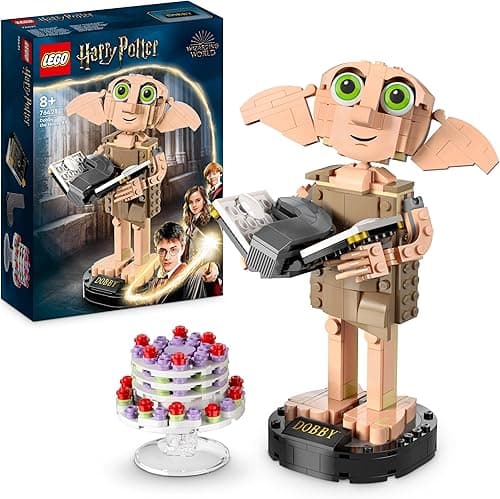 LEGO Harry Potter Dobby the House-Elf Building Toy Set, Movable Wizarding World Character Figure, Kids' Bedroom Decoration, Gift for 8 Plus Year Old Girls, Boys, Teens and Fans 76421