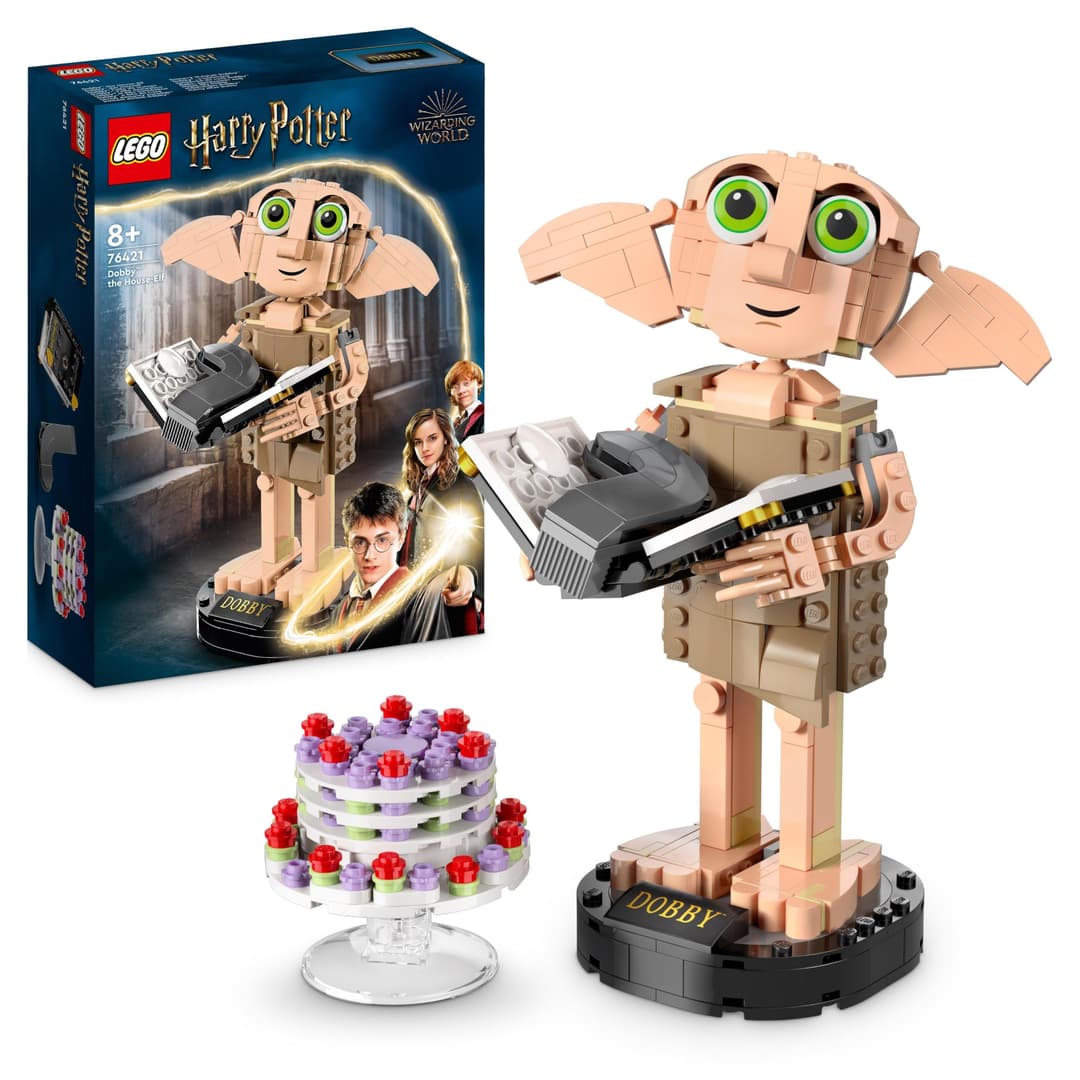 LEGO Harry Potter Dobby l’Elfe de Maison, Jouet Figurine et Accessoire de Décoration, Collection de Personnages, Cadeau pour Filles et Garçon Dès 8 Ans - 76421