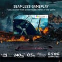 ViewSonic OMNI XG2431 24 Inch 1080p 0.5ms 240Hz Gaming Monitor with AMD FreeSync Premium, Advanced Ergonomics, Eye Care, HDMI and DisplayPort for Esports, Black - 2