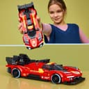 LEGO Speed Champions Ferrari 499P Race Car Toy - STEM Model Kit w/Collectible Driver Minifigure - Motorsport Merchandise Gift for 9+ Year Old Boys & Fans - 77261 - 5
