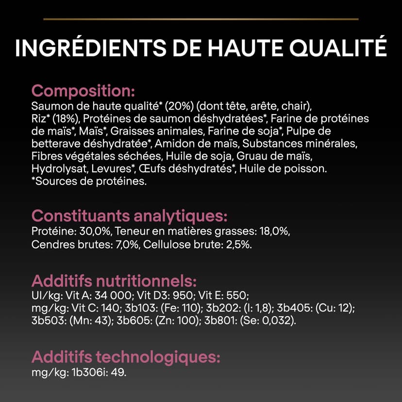 PURINA PRO PLAN | Sensitive Skin | Croquettes complètes pour chien de petite taille | Favorise une peau saine et un pelage brillant | Au Saumon | Croquettes | Sac 3 Kg - 9