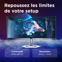 Lenovo Legion Pro 34WD-10 - Écran Gaming de 34" Incurvé avec Eyesafe (WQHD, OLED, 240Hz, 0.03ms, HDMI+DP, Cable DP, AMD FreeSync Premium Pro, Haut-parleurs) Réglage en Inclinaison - Noir-Blanc - 5