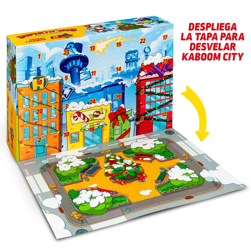 Superthings Calendrier de l'Avent avec 24 cadeaux et surprises spéciaux. Comprend des mini figurines de Superthings, Hideouts, Jets, Exoskeletons et Special Vehicles - 2