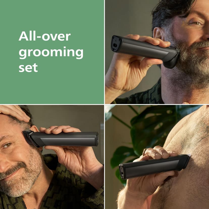 Philips Multigroom 9000 Series All-in-One 23-Piece Trimmer, Shaver & Clipper + OneBlade Trimmer for Men - All-Over Grooming Set for Beard, Nose, Hair & Body, 27 Length Settings (0.2-20 mm), MG9561/30 - 2