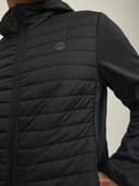 JACK & JONES Mens Quilted Jacket Black S - 5