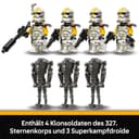 LEGO Star Wars 75431 La Revanche des Sith Pack de Combat du 327ème Corps d'Armée - Jouet Collector - 4 Minifigurines, 3 Figurines de Droïdes de Combat & 1 AT-RT - Cadeau pour Garçon ou Fan dès 7 Ans - 6