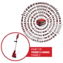 Einhell Cordless Garden Rotavator 18V Power X-Change, Powerful Soil Cultivator, 20cm Working Width, 15cm Working Depth, Without Battery GE-CR 18/20 Li E Solo Tiller - 2