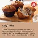 De Buyer - Plaque de 12 muffins en acier antiadhésif - 34 cm x 26 cm x 3 cm -, Noir - 4