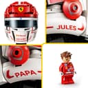 LEGO Editions Scuderia Ferrari HP Charles Leclerc Helmet - F1 Merchandise - Display Model Kit w/Collectible Minifigure - Gift for 14+ Year Old Boys & Adult Motorsport Fans - 43014 - 5