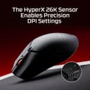 HyperX Pulsefire Haste 2 Mini Wireless Gaming Mouse for PC | Compact | Lightweight Bluetooth 2.4GHz | Black - 4