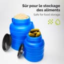 Garronda 60L Twist-Off Plastic Jerry Can Made of Food Grade HDPE Garden Water Tank Food Container Universal Plastic Bin GD-0078 White - 5