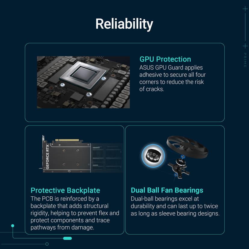 ASUS Prime GeForce RTX 5060 Ti 8GB GDDR7 OC Edition Graphics Card (PCIe 5.0, 8GB GDDR7, HDMI/DP 2.1, 2.5 slot, Axial tech fans, Dual BIOS) - 4