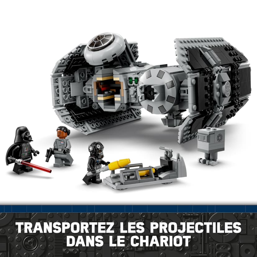 LEGO Star Wars 75347 Le Bombardier TIE - Jeu de Construction - Maquette de Vaisseau Spatial - Figurine & Minifigurine Dark Vador avec Sabre Laser - Cadeau Garçon 9 Ans - 5