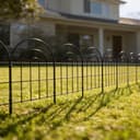 Thealyn Metal Garden Fence 60cm H x 33cm W (25 Panels, Total Length 3.3m) Outdoor Decorative Fence No Dig Fence Border Fence Dog Fence for Flower Bed, Yard, Animal Barrier - 5